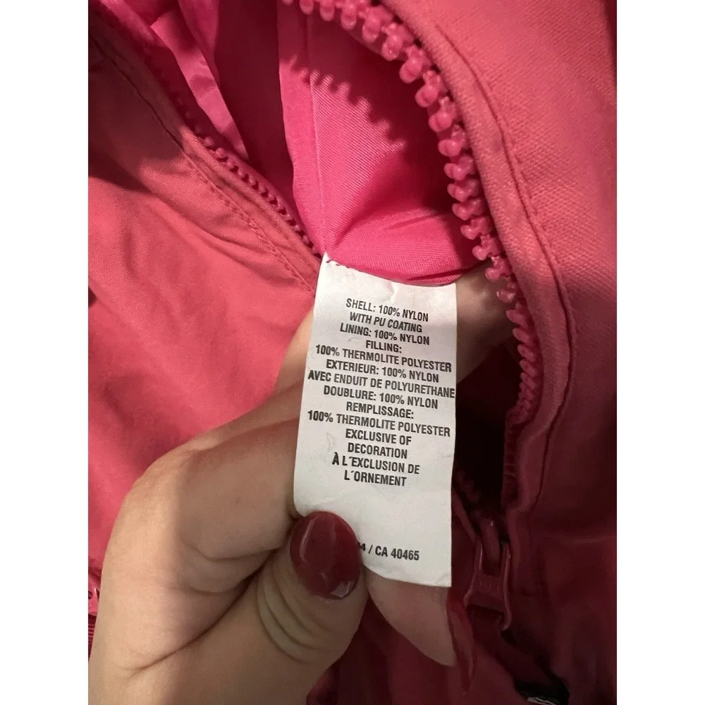 The Childrens‎ Place Hooded Thick One Piece Snowsuit 24M Pink Thermolite Plus
